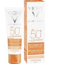 VICHY ideal soleil cr anti brillant teinté spf 50+ 50ml