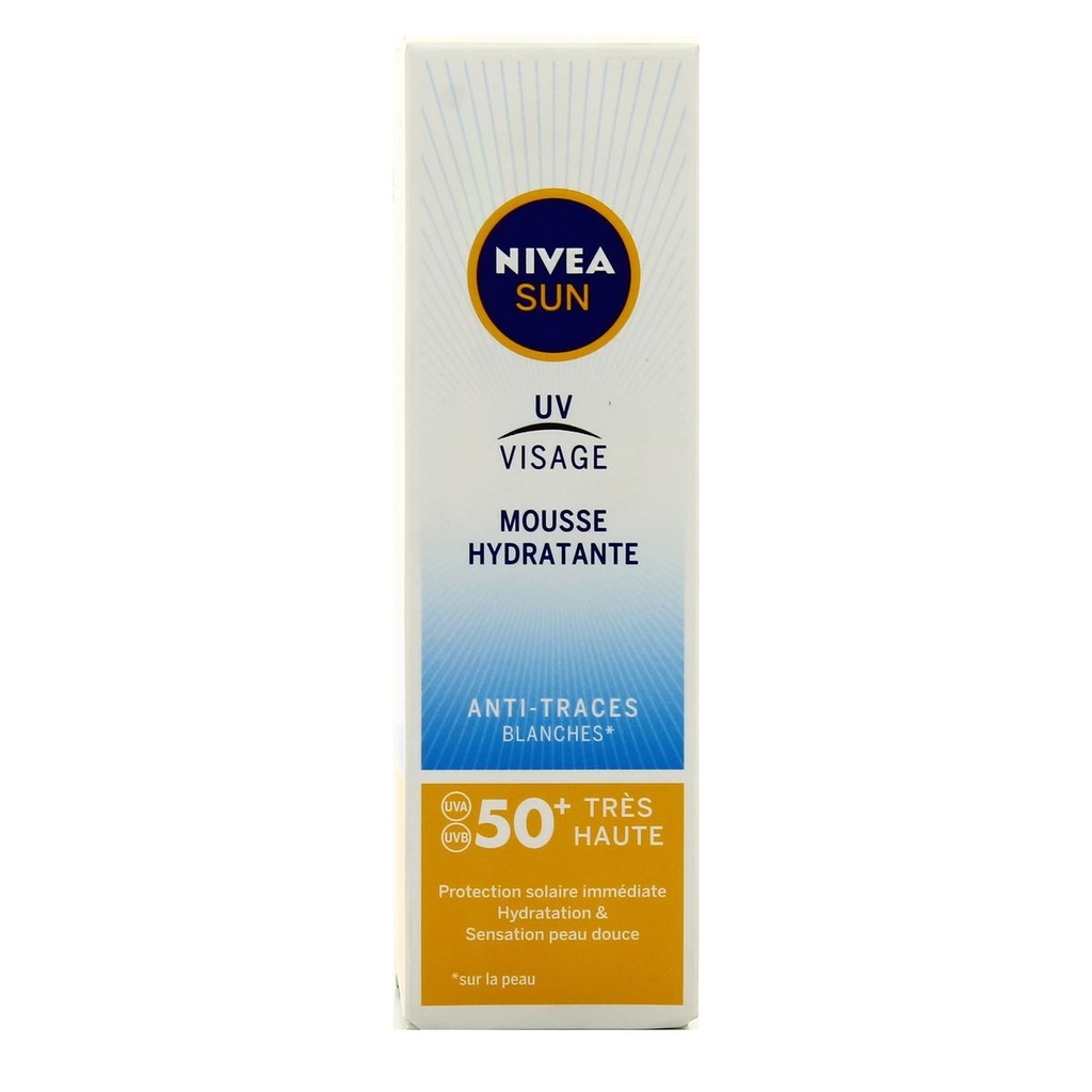 NIVEA uv visage mousse hydratante spf50+ 75ml