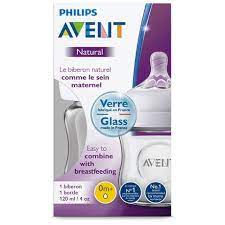 Biberon natural en verre 120ml AVENT