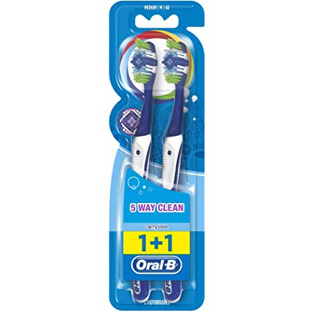 Brosse 5way clean medium 1+1 Oral-B