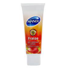Manix gel lubrifiant fraise 80ml