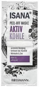 ISANA peel off maske aktiv kohle