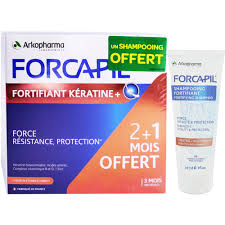 Forcapil pack 180 gelules+champ+lotion