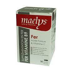maelys fer vitamine B6 30 gelules
