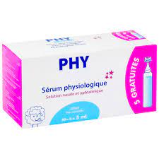 PHY bébé sérum phyiologique solution nasal 40+5*5ml
