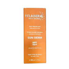 ecladerm crème solaire sun derm spf50+ 50ml