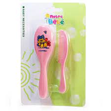 Brosse et peigne Notre bébé BD056-2 rond rose