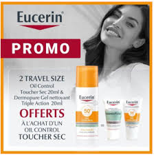 eucerin ecran toucher sec huile pack