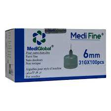 Medi fine aiguille stylo d'insuline 6 mm 31g*100pcs
