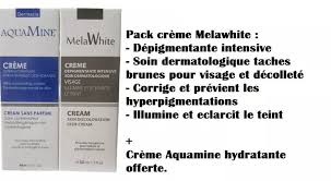 MelaWhite crèm soin dermatologique visage offert 50m