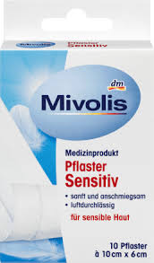 Mivolis pflasterstrips sensitiv 10pcs 10cm*6cm