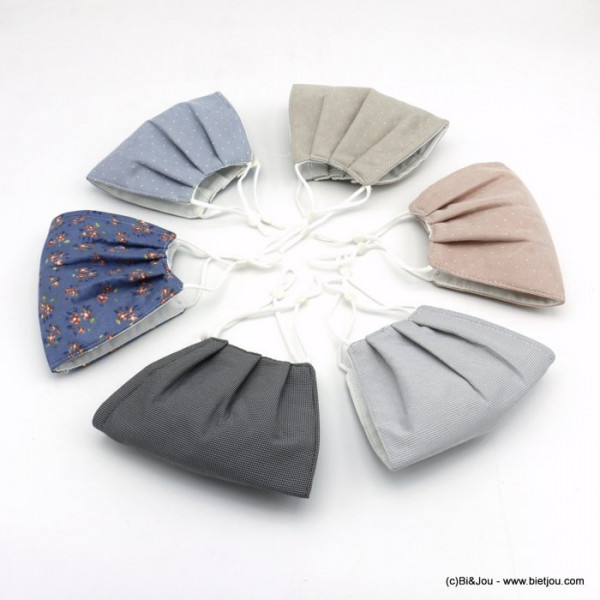 Masque 3 couche lavable