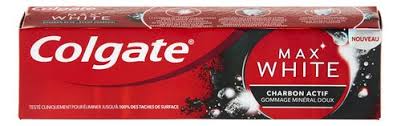 Colgate dentifrice max white charcoal 75ml