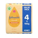johnson's baby honey soap 100g