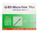 Bd micro fine plus seringue insuline 0.5 ml
